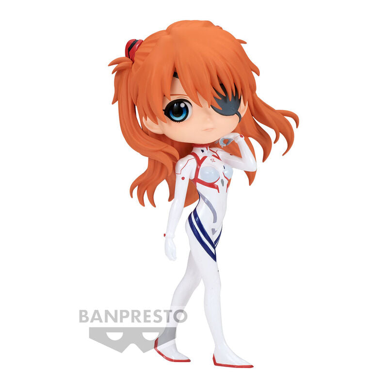 Evangelion 3.0 Asuka Shikinami Langley Plugsuit Style Ver. B Q posket figure 14cm – Banpresto samlarfigur